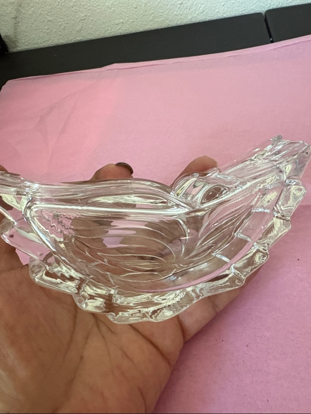 Vintage mikasa Crystal swan trinket - Picture 5 of 5